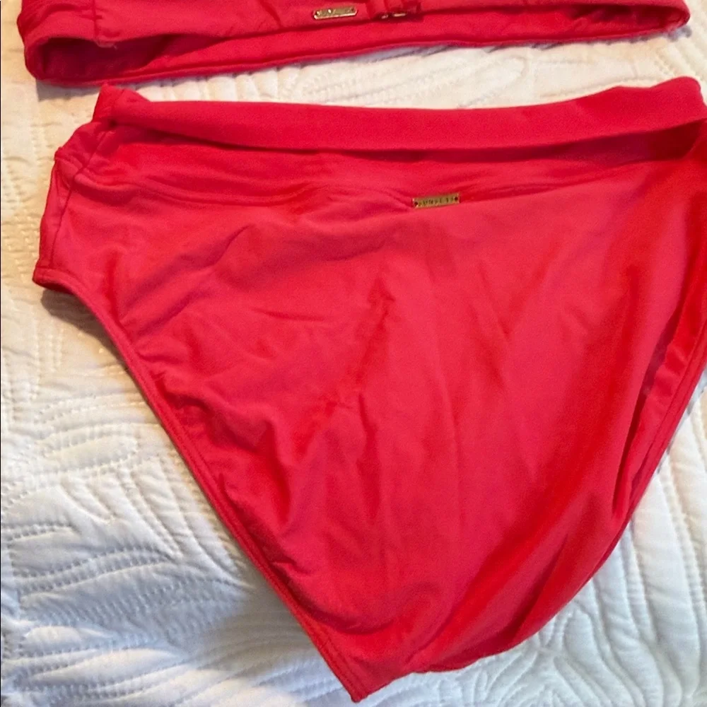 Red Ruffled Bikini Set - Picture 6 of 8